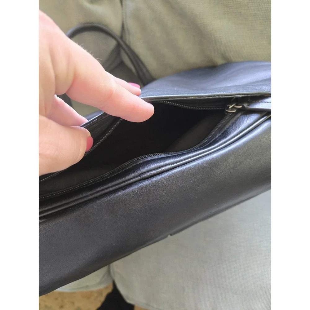 TUMI Berwick Double Zip Top Leather Briefcase Laptop Bag Black 69730HK0 Reg $445